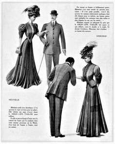 Journee d une Parisienne - 1905 Big Hat, Edwardian Fashion, Shades Of Orange, Historical Fashion, Vintage Fashion