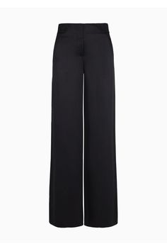 Find EMPORIO ARMANI Loose-fitting Trousers In Double Silk-satin on Editorialist. Wide trousers made of double silk satin, in deep shades inspired by winter hues. The style features a contoured waistband that highlights the waist, two side pockets and a back patch pocket. A relaxed piece that complements many looks to perfection. Wide Trousers, Back Patch, Giorgio Armani, Silk Satin, Emporio Armani, Patch Pocket, Loose Fitting, Highlights, Trousers