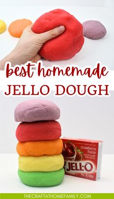 the best homemade jello dough recipe is made with just 3 ingredients and it's so easy to make