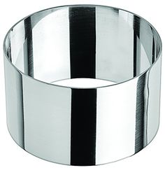 a stainless steel ring that is very large and has a thin band on the side