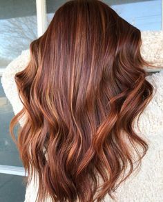 Hot Red Bright Copper Highlights On Brown Hair Auburn Lowlights In Red Hair, Auburn Brunette Hair Balayage, Auburn With Blonde Highlights, Auburn Lowlights, Copper Highlights On Brown Hair, Copper Hair With Highlights, Red Highlights In Brown Hair, Copper Brown Hair, Copper Highlights