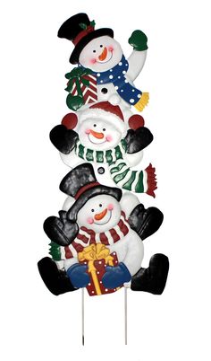 Made of durable metal. Double prong for stability. Perfect accent to any Holiday yard decoration. Worth Imports 49-in Freestanding Metal Snowman Yard Decoration - Multiple Colors/Finishes | 8393 Metal Snowman, Holiday Yard Decorations, Snowman Sculptures & Statues, Deck Box Storage, Garage Storage Cabinets, Bathtub Accessories, Shed Storage, Lighting Sale, Bath Rugs