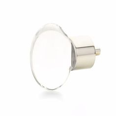 an image of a glass door knob on a white background