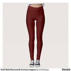 Solid Red/Maroonish Custom Leggins Leggings : Beautiful #Yoga Pants - #Exercise Leggings and #Running Tights - Health and Training Inspiration - Clothing for #Fitspiration and #Fitspo - #Fitness and #Gym #Inspo - #Motivational #Workout Clothes - Style AND #comfort can both be possible in one perfect pair of custom #leggings. #Solid Red/Maroonish Custom Leggins Leggings was crafted made with care each pair of leggings is printed before being sewn allowing for #fun and #creative designs on every square inch - Medium weight #fabric is tough yet breathable embraces and fit your body hugs in all the right places and bounces back after washing - You can proudly wear your Solid Red/Maroonish Custom Leggins Leggings over and over and they will not lose their #shape - Get #comfortable and stylish and look cool with your very own unique pair of Solid Red/Maroonish Custom Leggins Leggings! - Size and Fit Information -The item is full length leggings - Model on product image is 5'10" and wearing a size Small leggings - Compression fit achieved due to high #spandex content - Solid Red/Maroonish Custom Leggins Leggings will hug you in all the right places and body parts and suit all kinds of body types - Material and #Textile Information - Your yoga pants are made of Ultra-stretch ecopolyester spandex blend (88% polyester 12% spandex) - High spandex composition results in #compression fit that won't lose its shape - Machine-washable in cold water make sure to lay flat to dry - Vibrant print will not fade after washing - Your #exercise tights were hand-sewn in Canada with love Dark Brown Leggings, Color Leggings, Maroon Leggings, Rose Leggings, Brown Leggings, Burgundy Leggings, Autumn Trends, Exercise Leggings, Chocolate Brown Colour