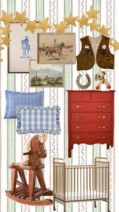 Western Nursery Ideas, Cottagecore Nursery, Western Nursery, Colorful Kids Room, Baby Room Themes, Mixed Patterns, Nursery Room Design