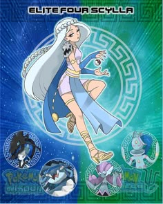 the poster for pokemon's new movie, featuring an image of a woman with long hair