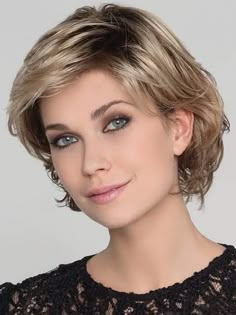 Short Lace Front Wigs, Blonde Roots, Short Wavy Hair, Short Wavy