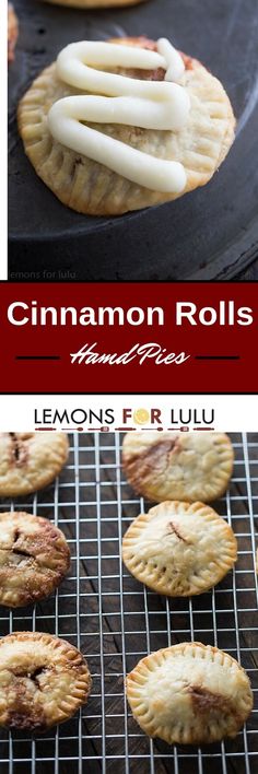 there are lemons and cinnamon rolls on the grill