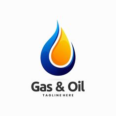 the logo for gas and oil, which is designed to look like a droplet