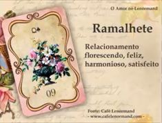 a card with flowers on it and the words ramahlette written in spanish below