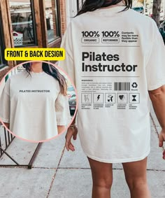 Know someone who teaches pilates or is a pilate lover? Get them this funny, definition pilates t shirt! It's a perfect gift for the holidays. Our heavy blend shirts are made from 100% ring spun cotton and are double stitched on all seams as well as pre-shrunk for superior product durability. This shirt has a relaxed fit. For an oversized, dress look, please size up twice. Purchase does not include photo props. ⭐Shipping ⭐ All of our products have free shipping. Our goal is to ship your order out Yoga T Shirt, Funny Gym Tshirts, Pilates Workout Clothes, Pilates Shirt, Pilates Quotes, Gym Tshirt, Muscle Mommy, Studio Pilates, Pilates Clothes