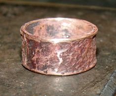 Custom made Unisex  blacksmith textured everyday ring, rugged mens band Pure Copper  I can engrave it with letters, words, symbols, Morse code et.  (no extra cost) Made to order * Sizing : Please check your ring size before submitting your order and if you are not sure what ring size you need, please visit your local jewelry store to make sure that you will get the size that you need. Please do not hesitate to contact me if you have any questions! ---------Standard international shipping usually Mens Wedding Bands Hammered, Girlfriend Ring, Textured Wedding Band, Romantic Birthday Gifts, Unique Mens Rings, Mens Band Rings, Wedding Band Women, Romantic Birthday, Viking Ring