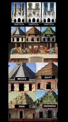 the different architectural styles and types of buildings in india, mexico, mexico, and indonesia