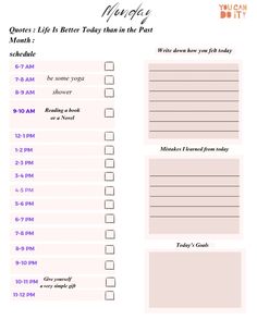 a printable checklist with the words you can't do it on it