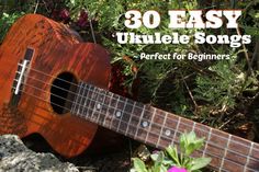 an ukulele with the title 30 easy ukulele songs perfect for beginners