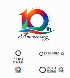 the 10th anniversary logo for zero hole