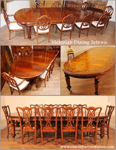 the victorian dining sets are made from wood