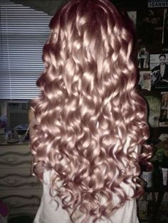 Ringlets Hair, Hairstyle Examples, Blonde Curly Hair, Dyed Hair Inspiration, Curly Hair Inspiration, Rose Gold Hair, Hair Stylist Life, Curly Hair Tips, Hair Inspo Color