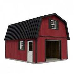 Best Barns Jefferson 16x24 Wood Garage Wood Shed Kits, Diy Shed Kits, Single Car Garage, Station 11, Stair Kits, Storage Shed Kits, Wood Garage, Home Depot Store, Wood Storage Sheds