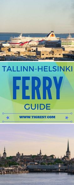 there are two pictures with the words ferry guide on them