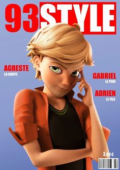 a magazine cover with a cartoon character on it's front page and the title in french