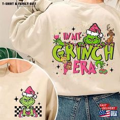 In My Grinch Era Sweatshirt Christmas Grinchmas Shirts Unisex Check more at https://tshirtfamilygift.com/product/in-my-grinch-era-sweatshirt-christmas-grinchmas-shirts-unisex/ Grinchmas Shirts, Custom Sweatshirts, Sweatshirt Christmas, Christmas Sweatshirts, Family Shirts, Grinch