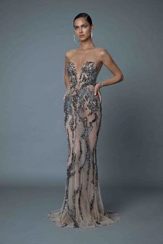 Chic Evening Dress, Classy Gowns, Mermaid Evening Gown, Silver Bells, Beautiful Gowns, Formal Gowns