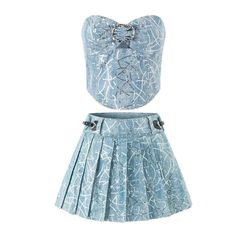 Step into Nostalgia with our 90s Retro Sequin 2-piece Skirt Set Transport yourself back to the glamorous vibes of the 90s with our Retro Sequin 2-piece Skirt Set. This outfit is not just clothing; it's a statement, a celebration of bold fashion, and an ode to the unforgettable era of sequins and mini skirts. Features that Define Style Silhouette: A-LINE for a flattering fit that accentuates your curves. Clothing Patterns: SLIM, ensuring a sleek and stylish look. Clothing Length: Short, because sometimes less is more, especially when it comes to showcasing those legs. Dresses Length: Above Knee, Mini - a perfect length for a playful and chic appearance. Pant Closure Type: Zipper Fly for easy wear and a secure fit. Sleeve Style: Regular, allowing you to move with comfort and confidence. Coll Retro Mini Skirt For Summer Party, Y2k Summer Club Skirt, Trendy Club Sets For Spring, Retro Summer Party Mini Skirt, 90s Fitted Mini Skirt For Spring, 90s Style Fitted Mini Skirt For Spring, Retro Party Sets For Spring, Trendy Party Sets With Mini Skirt, Blue Fitted Skirt 90s Style