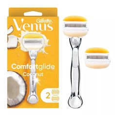 Venus Comfortglide With Olay Coconut Women's Razor + 2 Razor Blade Refills : Target Razor Bumps Remedy, Razor Bump, Venus Razor, Coconut Fragrance, Gillette Venus, Shaving Tips, Razor Bumps, Razor Burns, Silky Skin