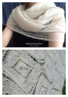 two pictures show the same shawl as they are