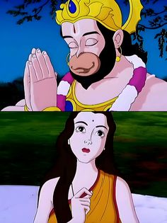 an image of a cartoon scene with the same character in different scenes, one has his hand up to his face and the other is frowning