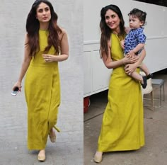 Mustard Colour Dress, Indo Western Dress, Indian Gowns, Kareena Kapoor, Indian Attire, Kurta Designs, Indian Designer Wear, Western Dresses