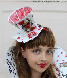 Queen Of Hearts Fancy Dress, Diy Queen Of Hearts Costume, Diy Queen Of Hearts, Party Makeup Ideas, Birthday Girl Crown, World Book Day Costume, Queen Of Hearts Halloween, World Book Day Ideas, Make Your Own Costume