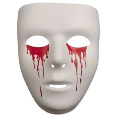 Adult Bleeding Eyes Mask Horror Halloween Masks And Prosthetics In White, White Horror Masks And Prosthetics For Halloween, White Horror Halloween Masks And Prosthetics, White Horror Masks For Halloween, White Horror Halloween Mask, Halloween Hombre, Face Mask Ideas, Creepy Masks, Eyes Mask