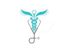 a medical symbol with wings and a stethoscope in the shape of a cadus