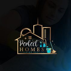 Perfect homes cleaning logo, minimalist logo, luxury business by Liton Sheikh on Dribbble Logo Minimalist, Logo Luxury, Professional Graphic Design, Cleaning Logo, Luxury Business, House Cleaning Services, Minimalist Logo