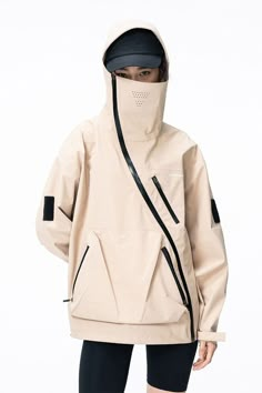 Windbreaker Design Ideas, Outerwear Details, Sports Fashion Design, Technical Jacket, Functional Clothing, Concept Clothing, Cyberpunk Fashion, Futuristic Fashion, Fashion Inspiration Design