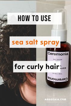 how to give natural curls hold Curly Hair Diffuser, Straight And Wavy Hair, Curly Hair Growth, Sea Salt Spray For Hair, Hair Diffuser, Sea Salt Spray, Sea Spray, Salt Spray, Texturizing Spray