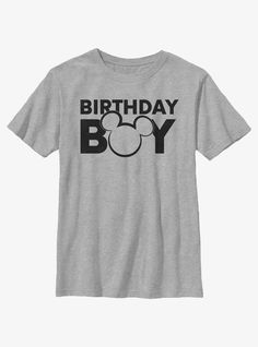 60% Cotton  40% PolyesterWash cold; dry lowImportedListed in youth sizes Mickey Mouse Birthday, Birthday Boy, Disney Mickey Mouse, Disney Mickey, Boy Birthday, Disneyland, Disney, Birthday, T Shirt