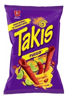 a bag of taks filled with fruit