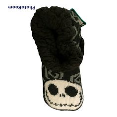 New Disney Women's Nightmare Before Christmas Slipper Sock 4-10 Jack Skellington Fits A Womens 4-10 * 98% Polyester, 2% Spandex * Imported * Polyester Lining * Comfortable & Stylish - These Socks Are Made From High-Quality Fabric That Is 98% Polyester And 2% Spandex Material. They Are Lightweight And Soft. Each Set Contains A Ribbed-Knit Cuff With Adorable Graphics And Bright Colors. * Sizing - These Adorable Socks Come In Sock Size 9-11 * Featuring You Favorite Nightmare Before Christmas Charac Nightmare Before Christmas Character, Minnie Mouse House, Minnie Mouse Slippers, Mickey Mouse Slippers, Disney Slippers, Nightmare Before Christmas Characters, Blue Slippers, Christmas Slippers, New Mickey Mouse