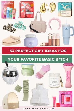 We’ve all got that one friend who proudly embraces their love for all things trendy and chic. Whether she’s a college girl, a beloved sister, or simply your go-to partner in crime, she deserves a little something special that reflects her fabulous taste. We’ve rounded up a list of 33 TikTok & influencer favoritesthat are sure to make her swoon in this trendy gift guide. From cozy essentials to stylish accessories, these gifts are perfect for celebrating her trendy spirit. Gifts For Boujee Friend, Good Gifts For Your Best Friend, Gift Guide For Women In Their 20s, Basic Girl Essentials, Friends Themed Gifts, Influencer Gift Ideas, Basket Gift Ideas For Best Friend, Gifts For 22 Year Old Woman