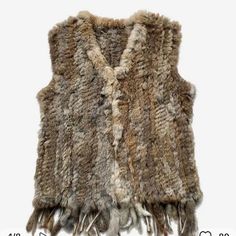 Real Rabbit Fur Vest One Size Patagonia Fleece Vest, Harley Davidson Vest, Cozy Vest, Rabbit Fur Vest, Navy Blue Vest, Handmade Vest, Duck Jacket, Womens Black Vest, Hoodie Vest