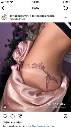 Tea Tattoo, Grace Tattoos, Private Tattoos, Hip Tattoos Women, Tattoo Feminina, Subtle Tattoos, Aesthetic Tattoo