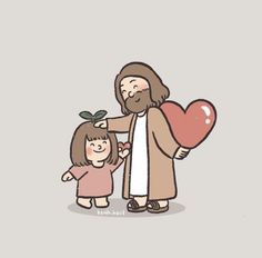 Jesus Is My Best Friend, Jesus Christ Illustration, Christian Cartoons, Jesus Cartoon, Jesus Photo, Jesus Christ Art, Ayat Alkitab, Christian Bible Quotes, Christian Motivation