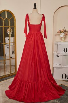 Красное галстук-галстук A-Line Satin Long Promp One Shoulder Homecoming Dress, Satin Long Prom Dress, Dresses Graduation, Prom Dresses Long Pink, Graduation Gown, Woman Dresses, Red Corset, Unique Dress, 16 Dresses