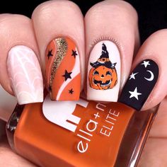 Holloween Nails, Nail Designs Ideas, Halloween Acrylic Nails, September Nails, October Nails, Fall Acrylic Nails, Nails 2021, Thanksgiving Nails