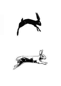 Rabbit Jumping, Rabbit Tattoo, Bunny Tattoos, Handpoke Tattoo, Rabbit Tattoos, Black Rabbit, Rabbit Art, Time Tattoos, Skin Art