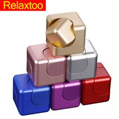 four different colored cubes stacked on top of each other with the word relaxto written above them