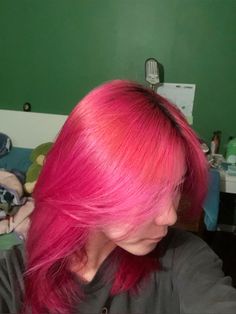 Dyed Pink Hair Aesthetic, Arctic Fox Pink Hair Dye, Splat Pink Hair Dye, Adore Pink Blush Hair Dye, Pink Hair Vibrant, Pink Hair, Dyed Hair, Dye, Hair